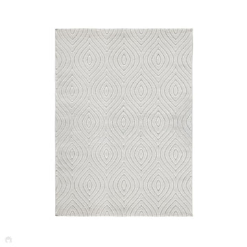 Malmo Tear Drop White In-Outdoor Rug-Melrose-Rug Love - The Most Loved Rug Store